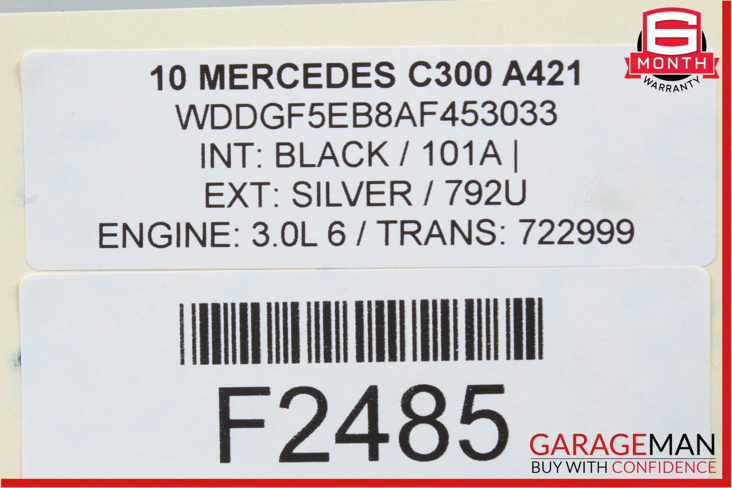 06-11 Mercedes W204 C300 SLK280 RWD 7G Automatic Transmission 722.999 OEM