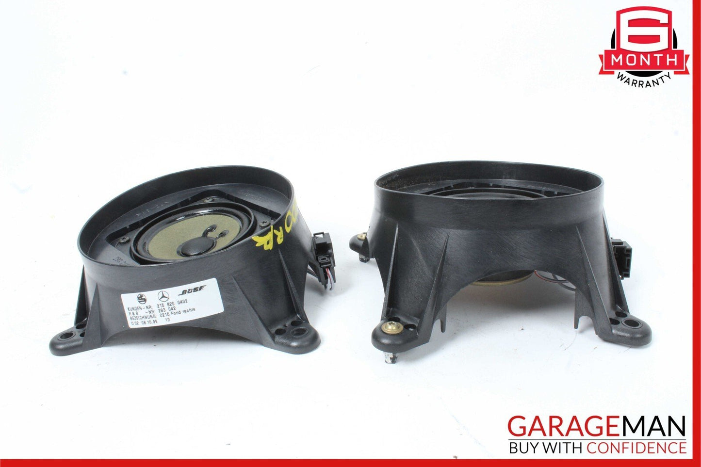 00-06 Mercedes W215 CL500 Rear Door Audio Speaker Tweeter Speakers Set of 2 Pc