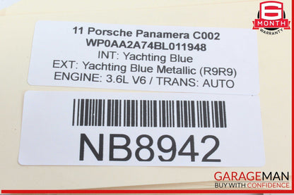 10-16 Porsche Panamera 970 Right Side Roof Curtain Airbag Air Bag 97080309201 OEM