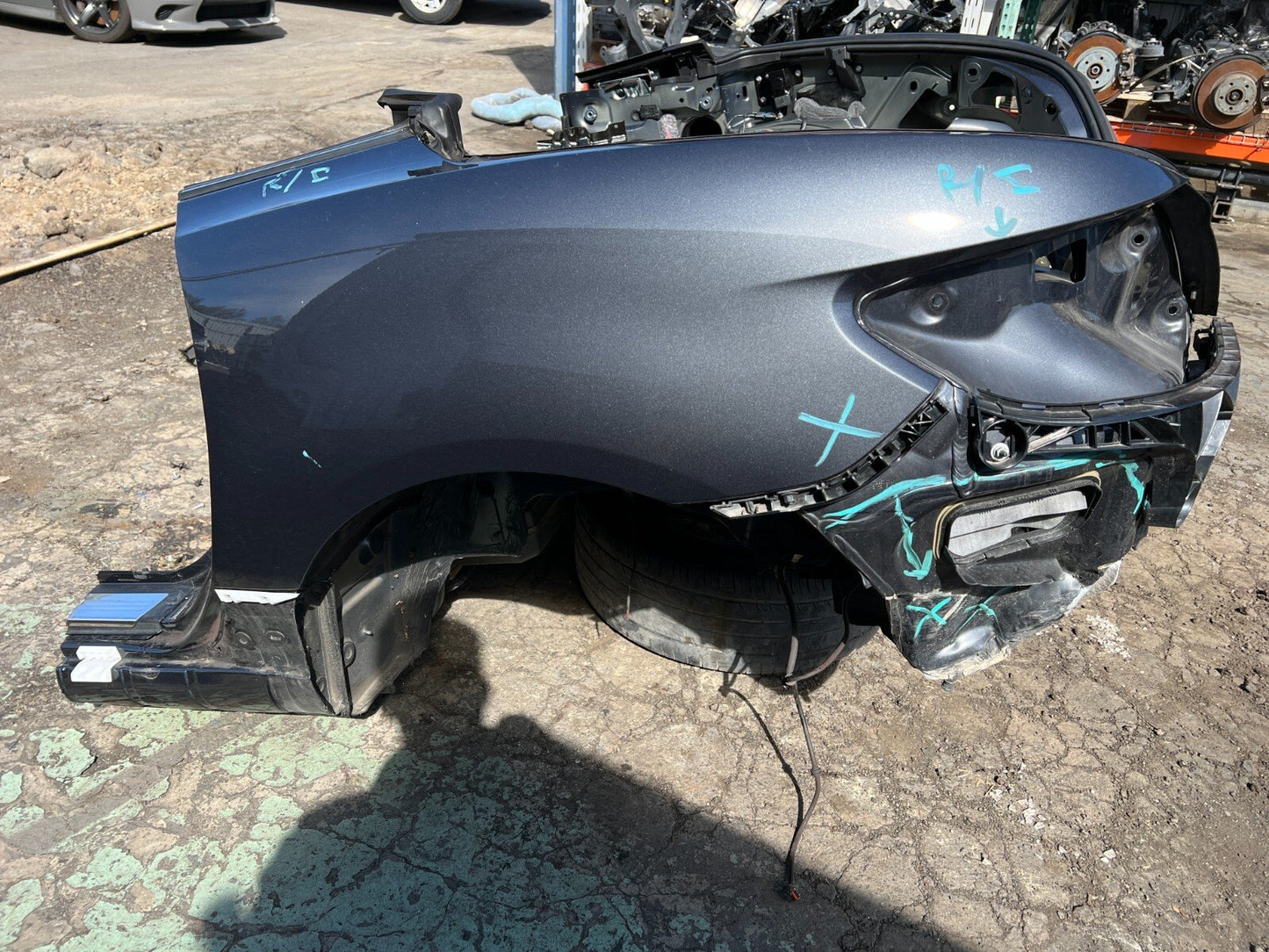 12-20 Mercedes R172 SLK350 SLC300 SLK250 Rear Left & Right Complete Cut Panel OE