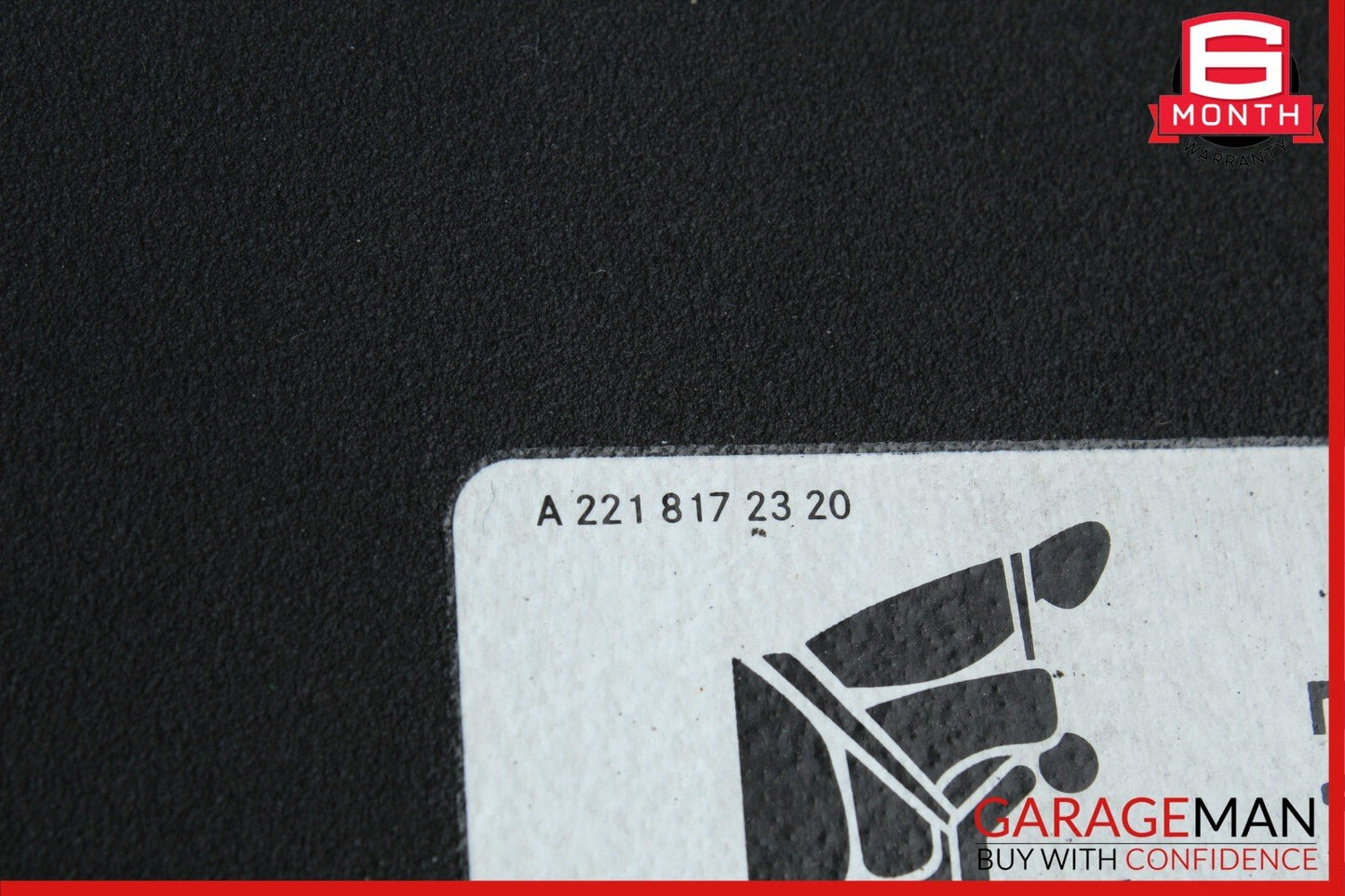 08-14 Mercedes W204 C300 Front Right Side Sun Visor Sunvisor Shade Black OEM
