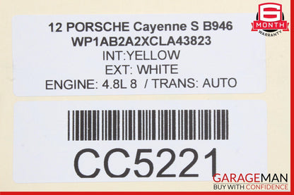 11-14 Porsche Cayenne 958 4.8L V8 Rear Differential Diff Axle Carrier OEM