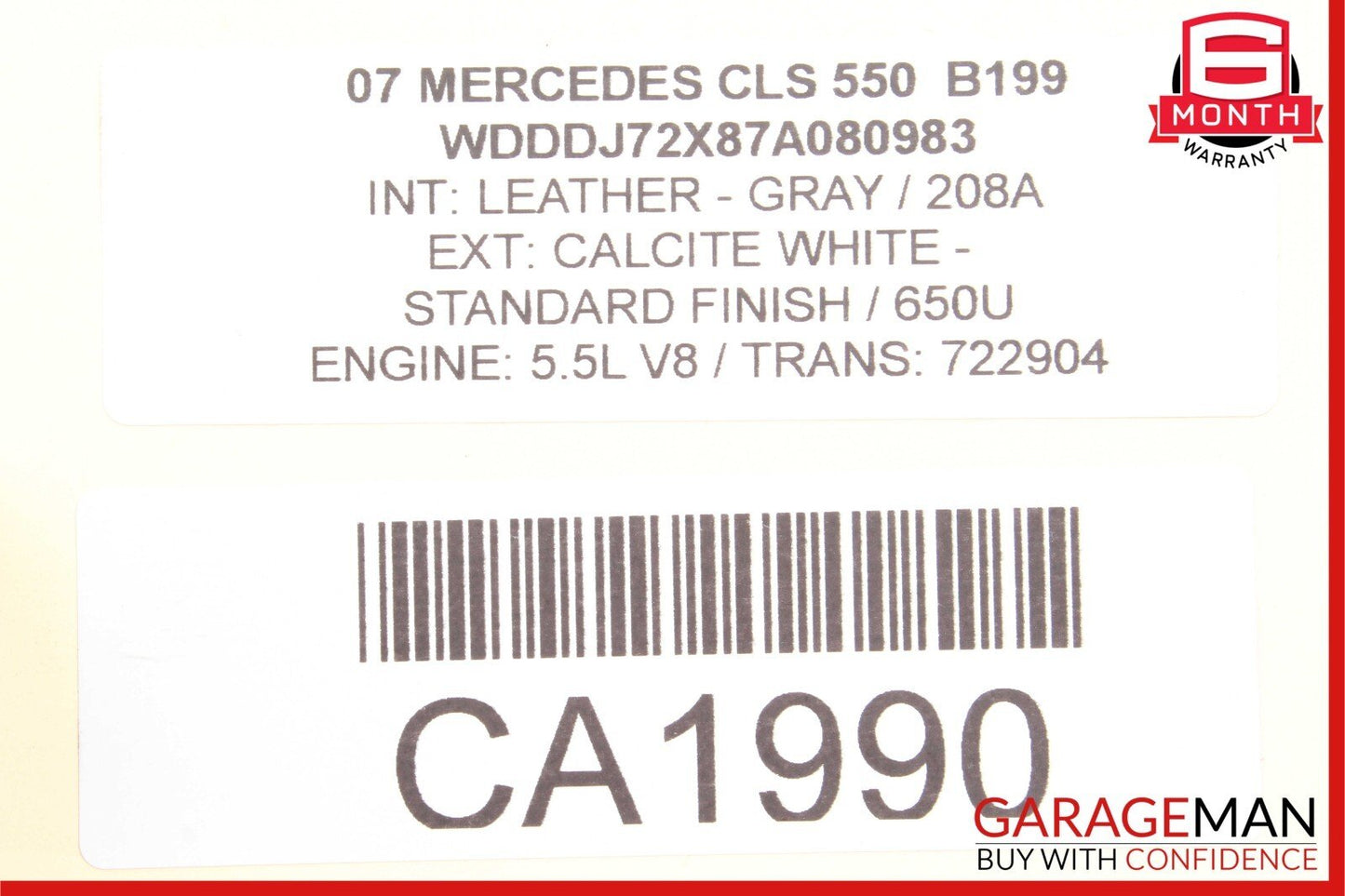 08-14 Mercedes W204 C300 GLK350 E350 Front Left Door Window Regulator Motor OEM