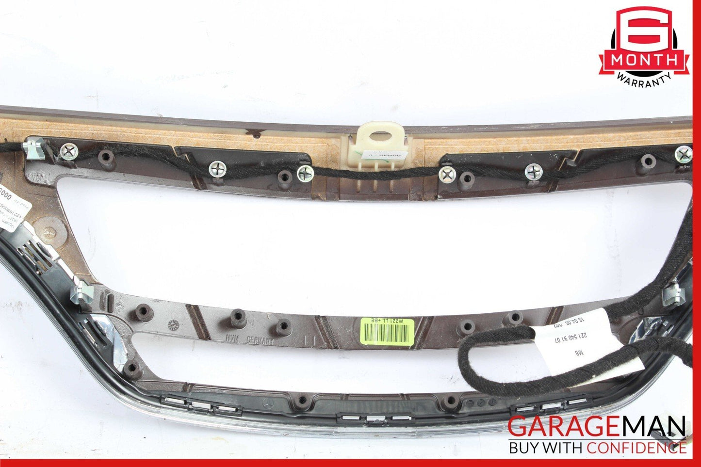 07-09 Mercedes W221 S550 Front Dashboard Dash Trim Panel Cover Bezel Wood OEM