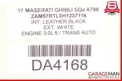 14-17 Maserati Ghibli S Blind Spot Control Module Blind Spot Monitor 670100397