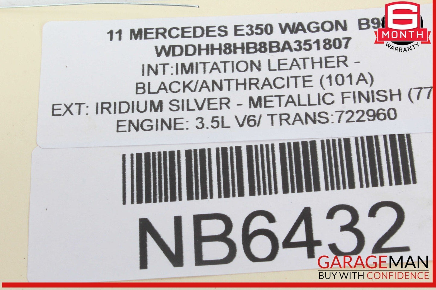 10-13 Mercedes W212 E350 Wagon Rear Left Driver Side Exterior Door Handle OEM