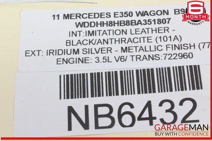 10-13 Mercedes W212 E350 Wagon Rear Left Driver Side Exterior Door Handle OEM