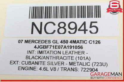 06-08 Mercedes X164 GL450 4MATIC Speedometer Odometer Instrument Cluster OEM