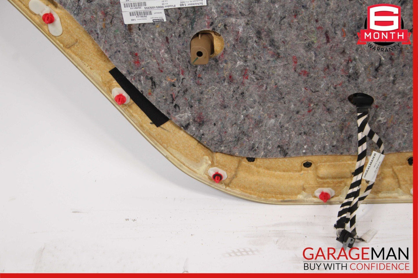 07-09 Mercedes W221 S550 Rear Right Interior Door Panel Trim Cover Assy Brown