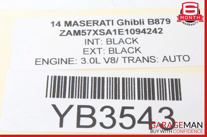 14-17 Maserati Ghibli Rear Right Side Door Lock Latch Actuator OEM