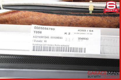 07-13 Mercedes W221 S350 S400 S550 Rear Window Sunshade Screen Roller Blind OEM