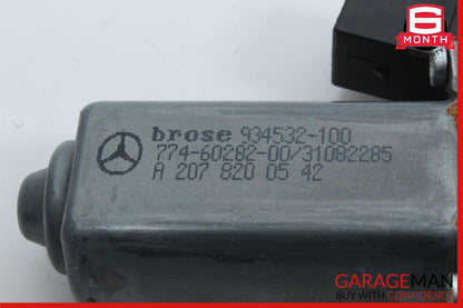 10-16 Mercedes E550 E350 Coupe Rear Left Side Door Window Regulator Motor