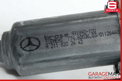 03-09 Mercedes W211 E350 E500 Rear Right Side Window Regulator Motor Unit OEM