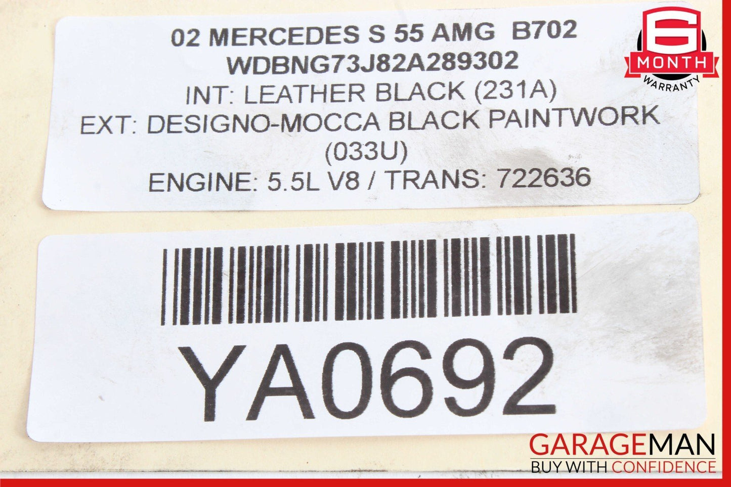 00-06 Mercedes W220 S55 AMG CL500 Rear Left / Right Suspension Upper Control Arm