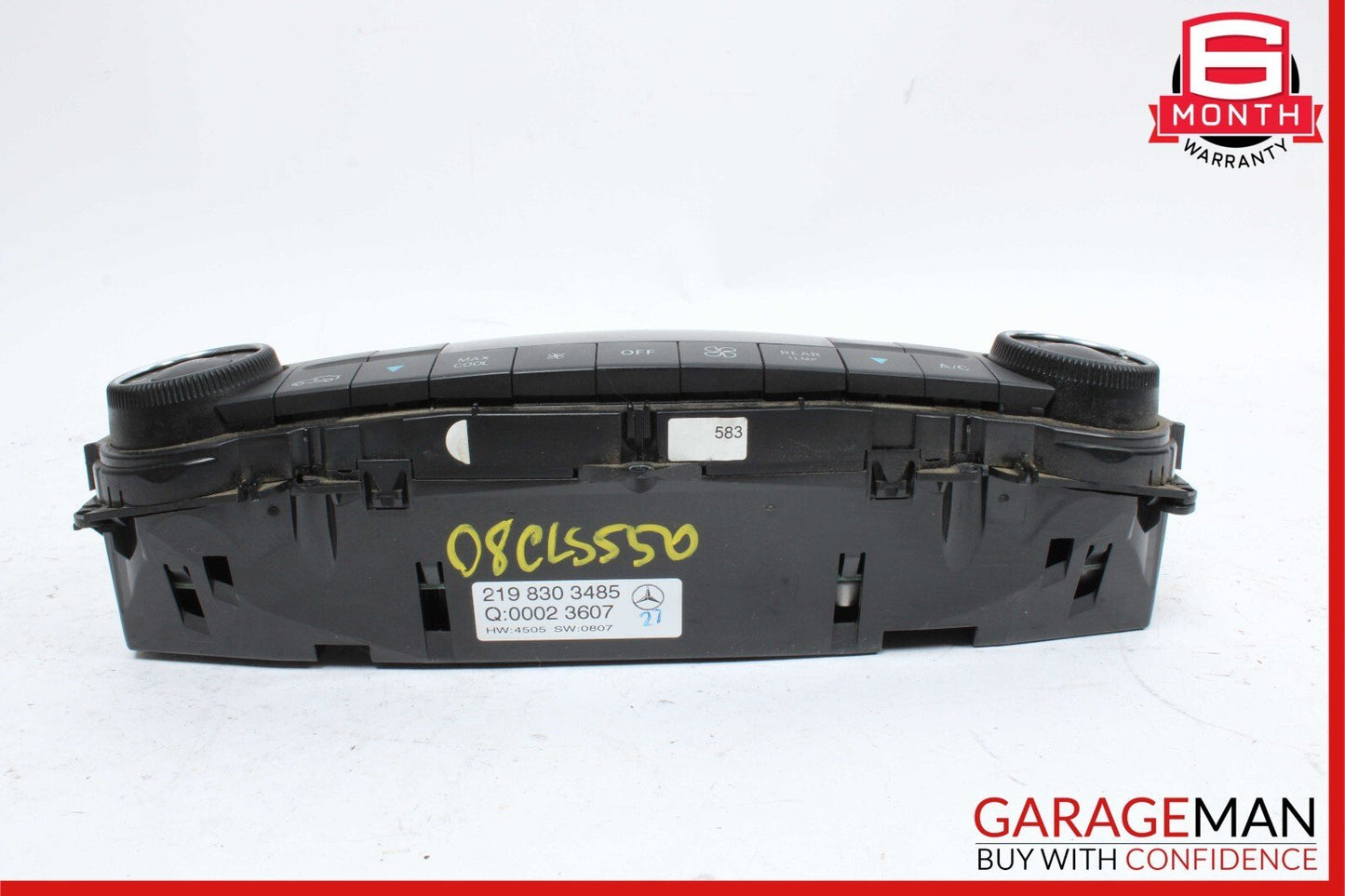 06-11 Mercedes W219 CLS550 CLS500 A/C AC Heater Climate Control Unit OEM
