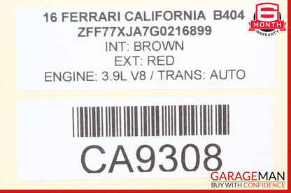 15-18 Ferrari California T Rear Trunk Interior Light Lamp OEM