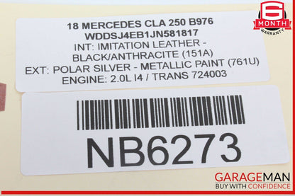 14-19 Mercedes W117 CLA250 Rear Left Exterior Door Handle Keyless Go OEM