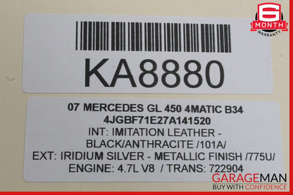 03-13 Mercedes X164 GL450 R500 Radio 6 Disk CD Changer Player 2118703889 OEM