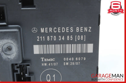 07-09 Mercedes W211 E350 E320 E63 AMG Rear Right Side Door Control Module Unit