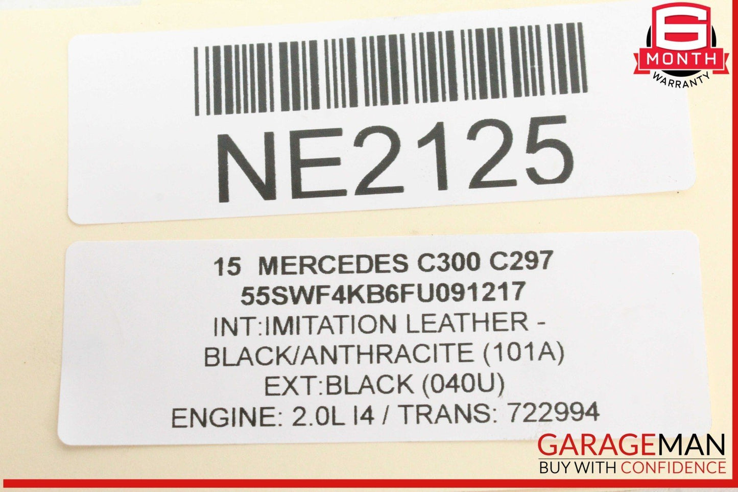 15-23 Mercedes W205 C300 GLC300 A/C Air Conditioning Compressor 0032306911 OEM