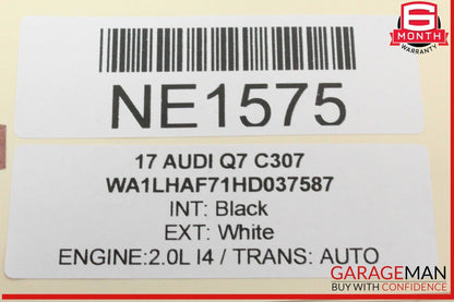 17-19 Audi Q7 Steering Column Shroud Trim Cover Panel 4M0953551 OEM