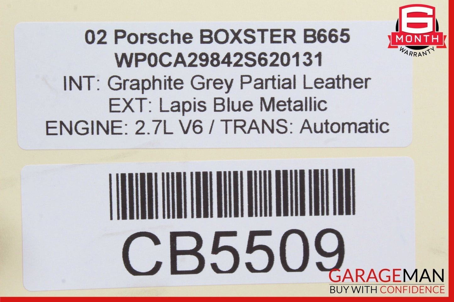 97-04 Porsche Boxster 986 Front Left Side Center Console Trim Switch Controls