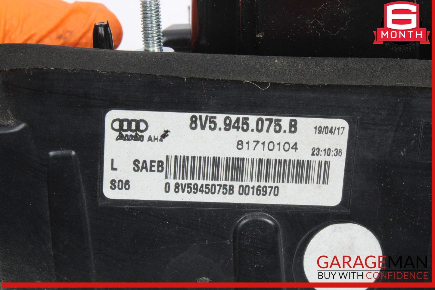 17-20 Audi A3 S3 Rear Left Driver Side Inner Tail Light Lamp 8V5945075B OEM