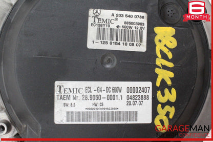 03-08 Mercedes W209 CLK350 SLK280 SLK300 CLK500 Engine Cooling Fan Motor OEM