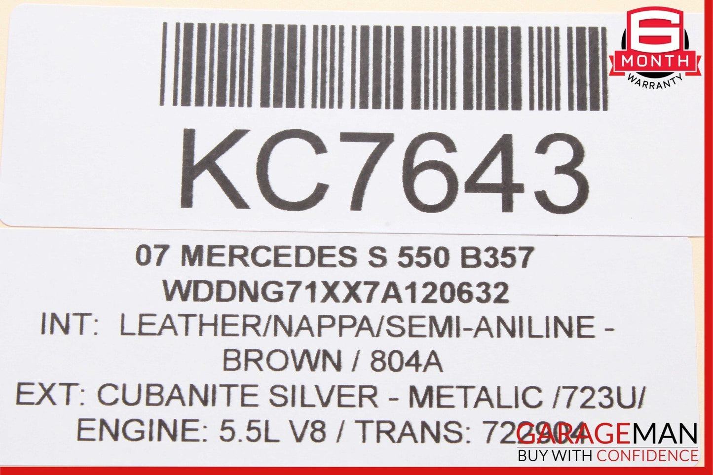 07-14 Mercedes W221 S550 CL550 Trunk Seat Lumbar Vacuum Pump 2218000248 OEM