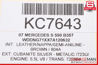 07-14 Mercedes W221 S550 CL550 Trunk Seat Lumbar Vacuum Pump 2218000248 OEM