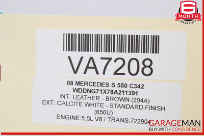 07-14 Mercedes W221 S550 CL550 Tire Pressure Monitor Module 2215402362 OEM