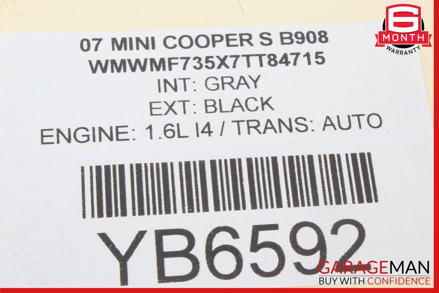 05-15 Mini Cooper Rear Door Hatch Trunk Lid Lock Latch Actuator 2754528