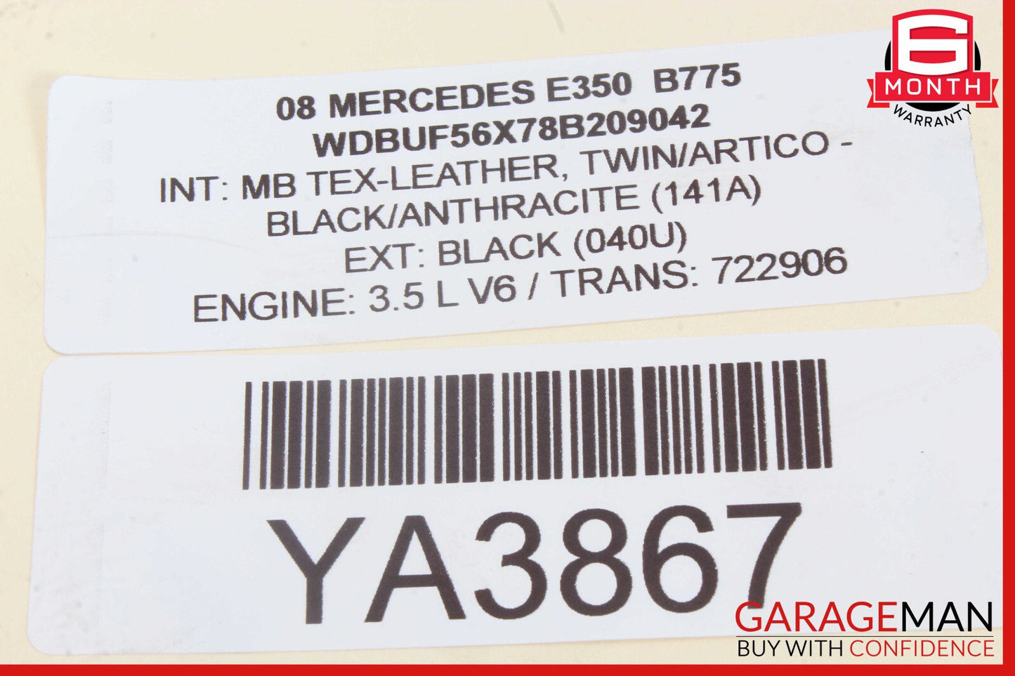 06-10 Mercedes W211 E350 CLS500 Fog Light Lamp Right Passenger 1698201656 OEM