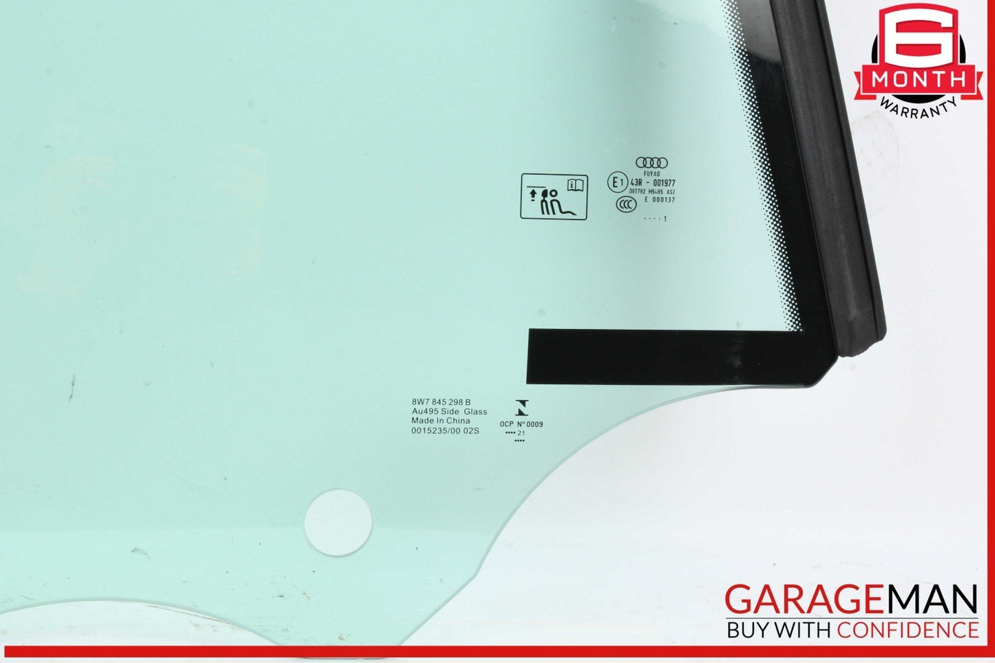 18-24 Audi S5 A5 Rear Right Passenger Side Quarter Window Glass 8W7845298B OEM