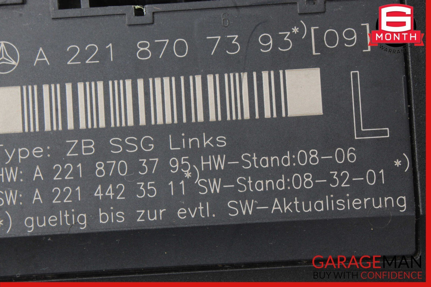 07-13 Mercedes W221 S550 S350 S65 AMG Front Left Side Under Seat Controller Unit