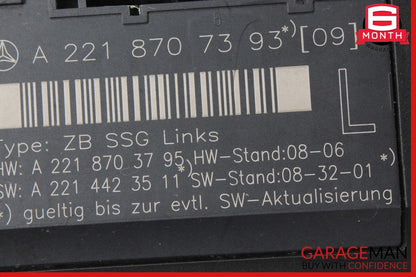 07-13 Mercedes W221 S550 S350 S65 AMG Front Left Side Under Seat Controller Unit