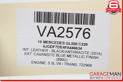 12-16 Mercedes X166 GL550 ML350 Yaw Rate Speed Stability Computer Sensor OEM