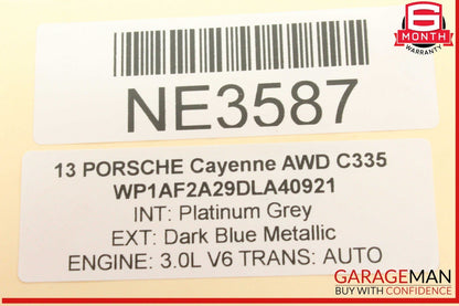 11-18 Porsche Cayenne 958 AWD AC A/C Air Conditioning Line Pipe Hose OEM
