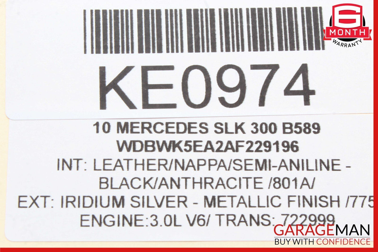 05-18 Mercedes R171 SLK300 E350 CLS550 Seat Control Vacuum Pump Module Unit OEM