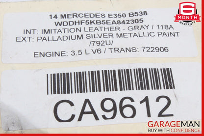 08-16 Mercedes W212 E350 Rear Right Side Door Window Regulator Motor OEM