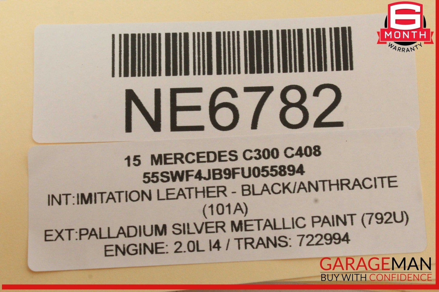 15-18 Mercedes W205 C300 Rear Left Driver Side Door Control Module Unit OEM