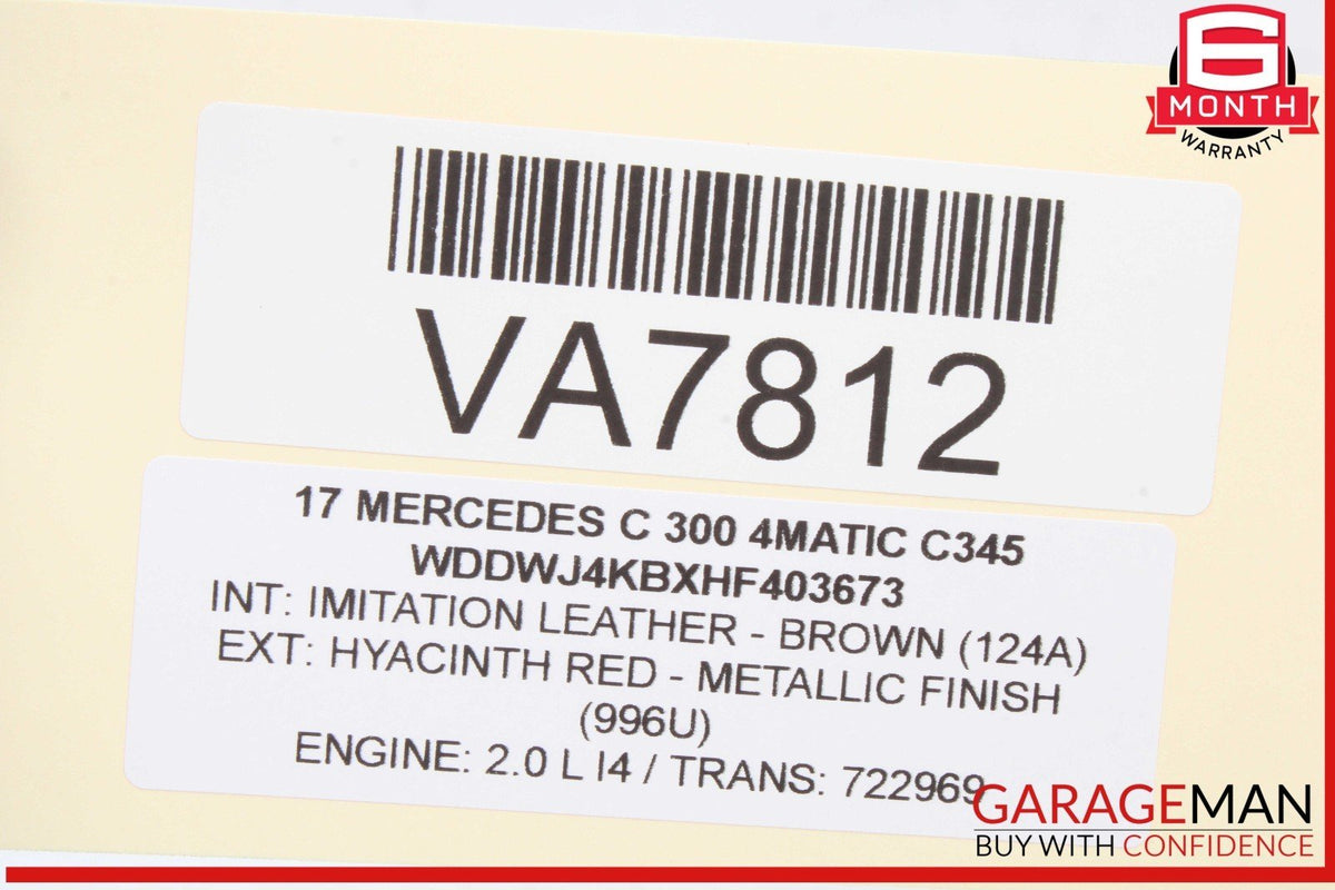 15-20 Mercedes W205 C300 4MATIC Audio Sound Amplifier AMP 2059013110 OEM