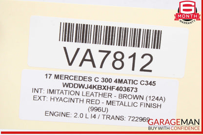 15-20 Mercedes W205 C300 4MATIC Audio Sound Amplifier AMP 2059013110 OEM
