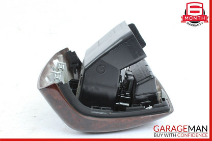 07-13 Mercedes W221 S550 Rear Center Console AC A/C Air Vent Trim Panel Wood
