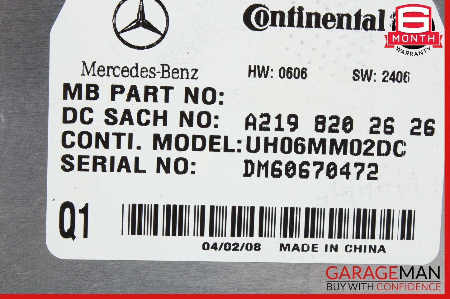 06-12 Mercedes W211 E350 E550 ML350 Communication Control Module 2198202626 OEM