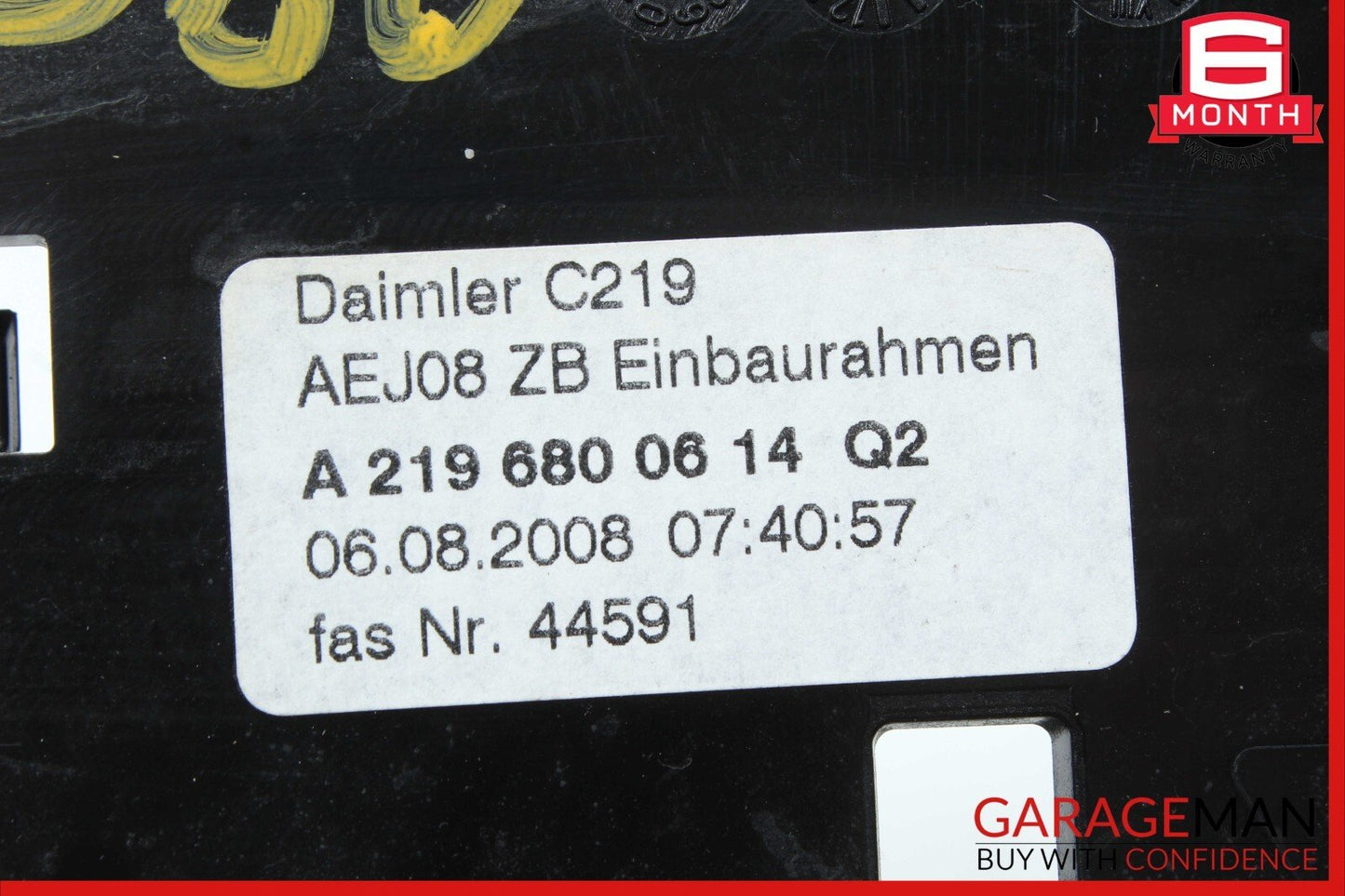 06-11 Mercedes W219 CLS500 CLS550 Hazard Control Door Lock Switch Panel OEM