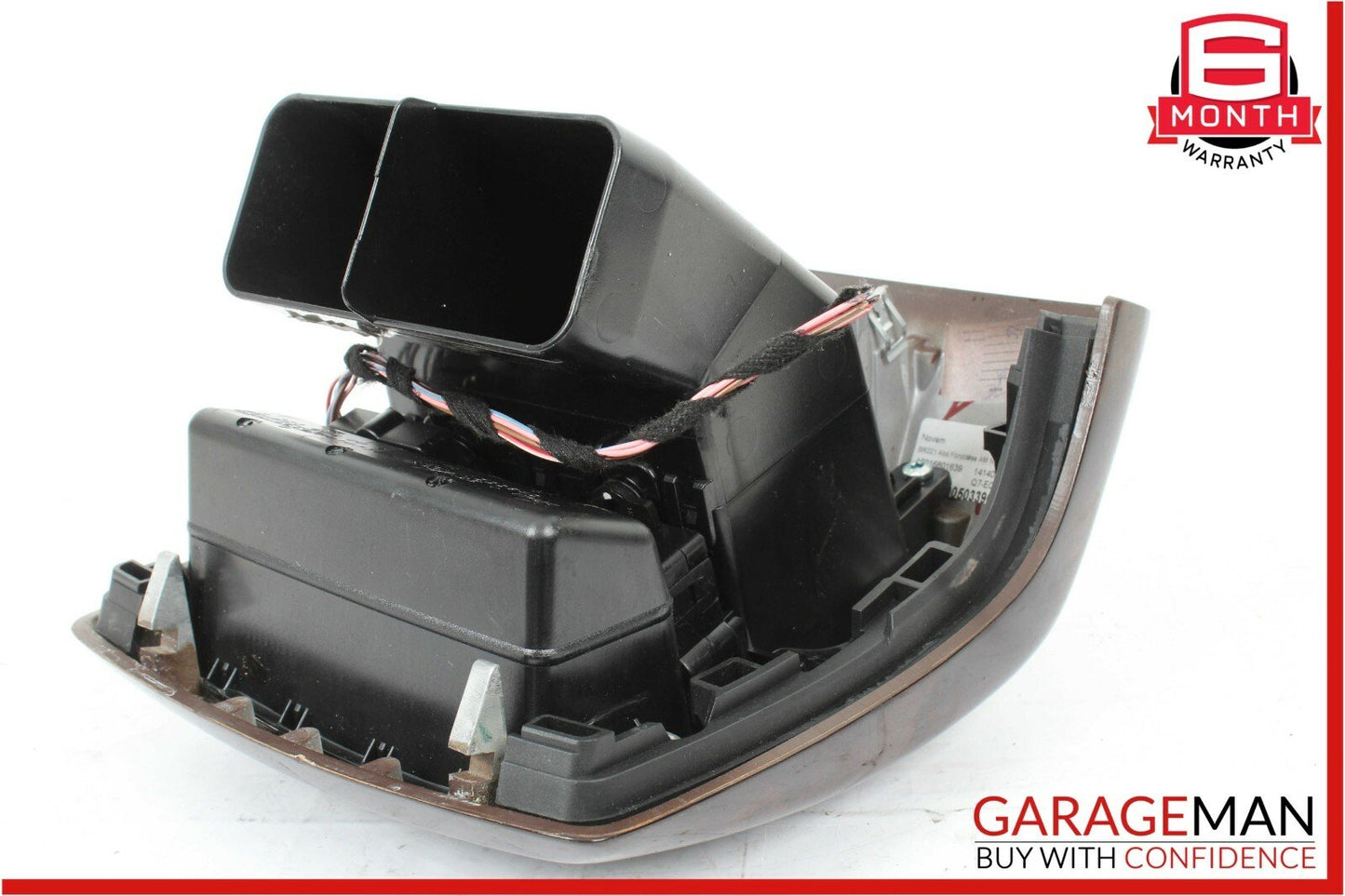 07-13 Mercedes W221 S550 S400 Rear Center Console A/C Air Vent Trim Panel Wood