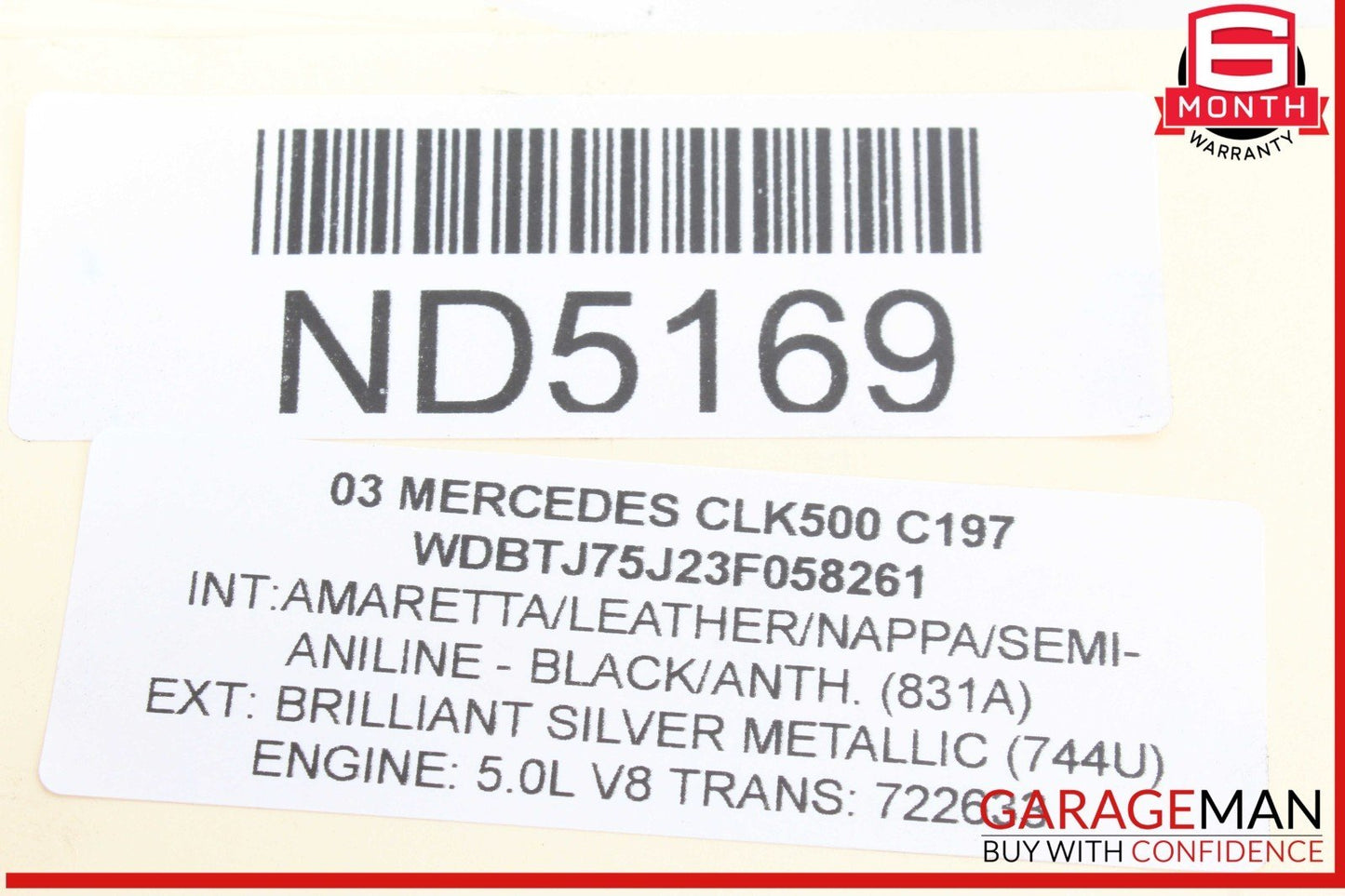 00-08 Mercedes W209 CLK500 Power Steering Pump Reservoir Assembly 0004600183 OEM