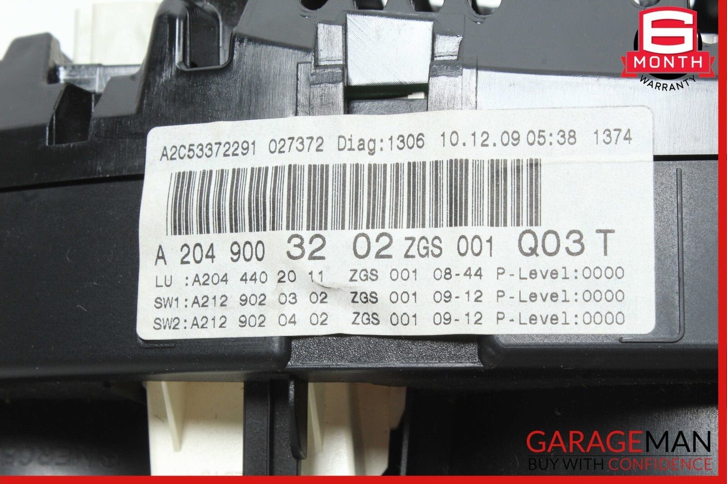 08-11 Mercedes W204 C300 C350 Speedometer Odometer Instrument Cluster Gauge OEM