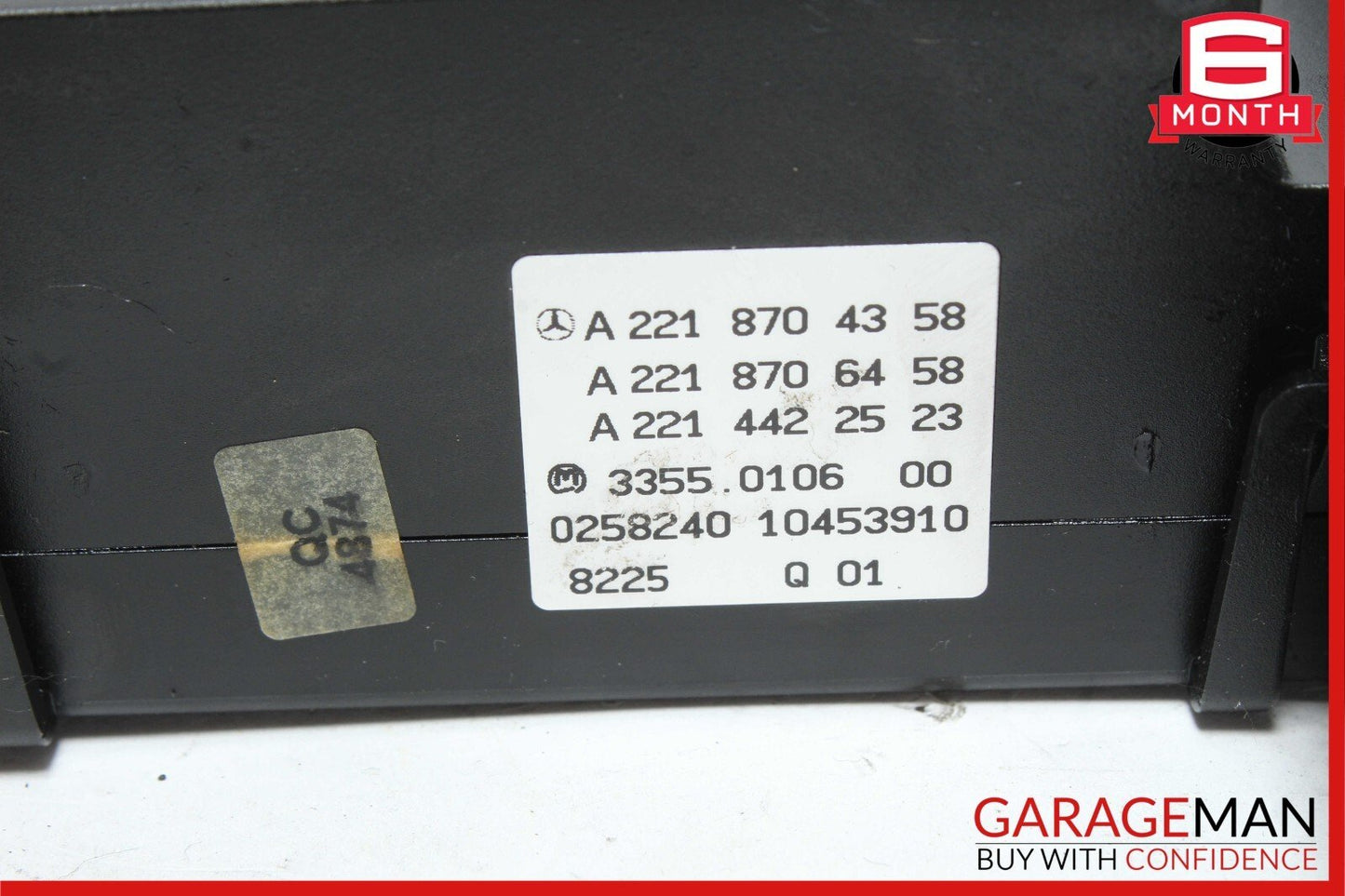 07-14 Mercedes W221 S550 CL600 CL550 A/C AC Heater Climate Control Switch